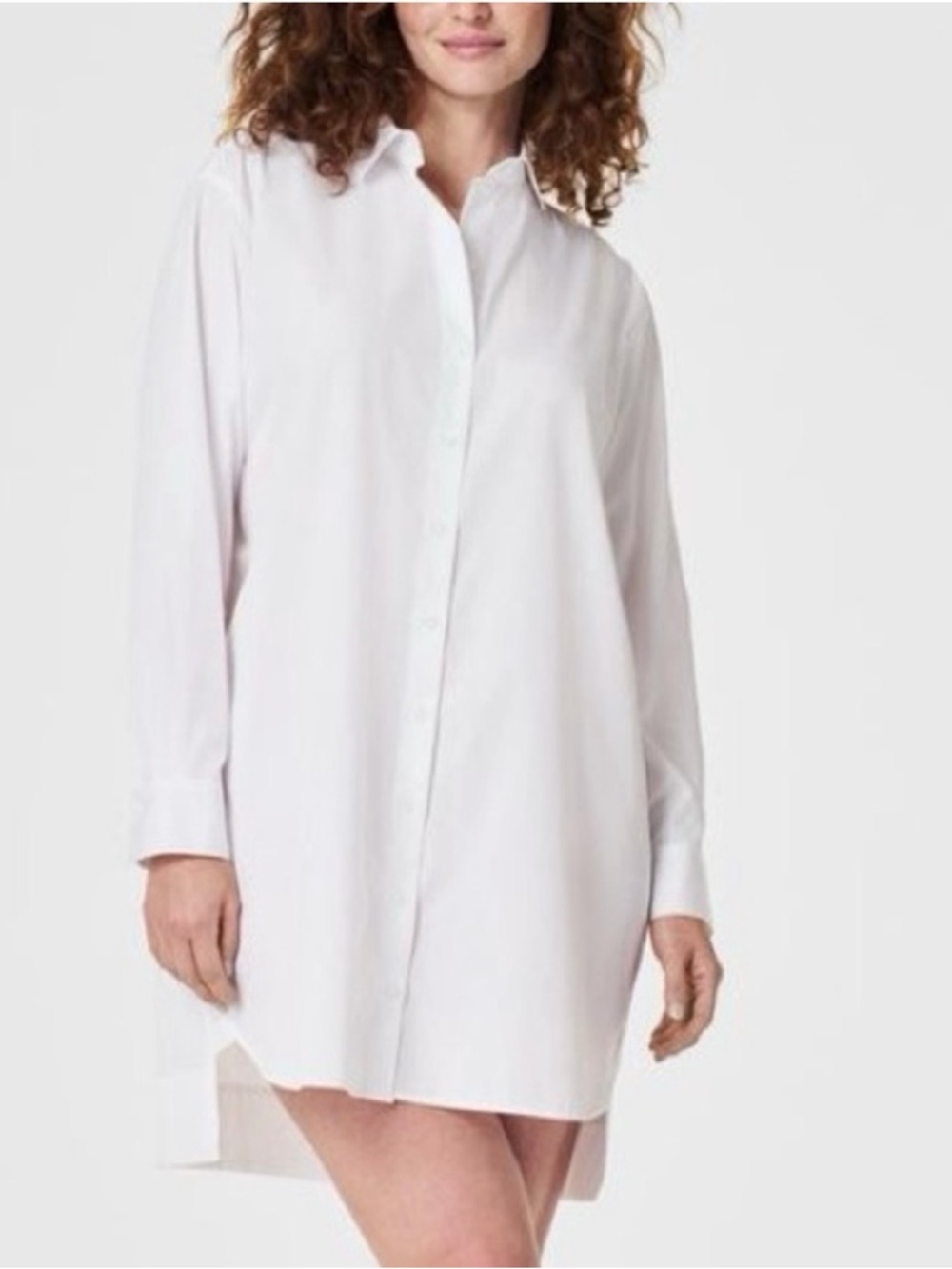 SPANX The Best Poplin Shirt Dress White NEW Size xs
